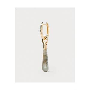 NEW PDPAOLA women's large drop pendant earrings in gold/labradorite